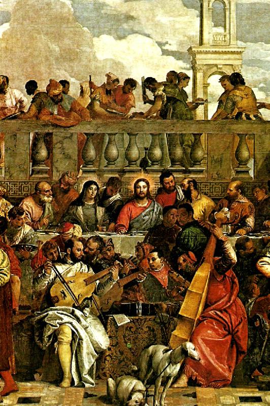 details of marriage feast at cana, Paolo  Veronese